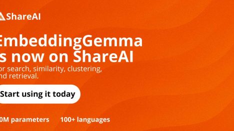 EmbeddingGemma is now on ShareAI